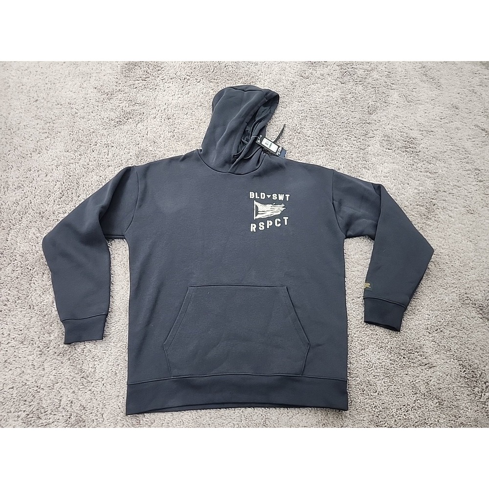 Under Armour Project Rock Hoodie Mens L Gray BLD SWT RSPCT Loose Fit Pullover